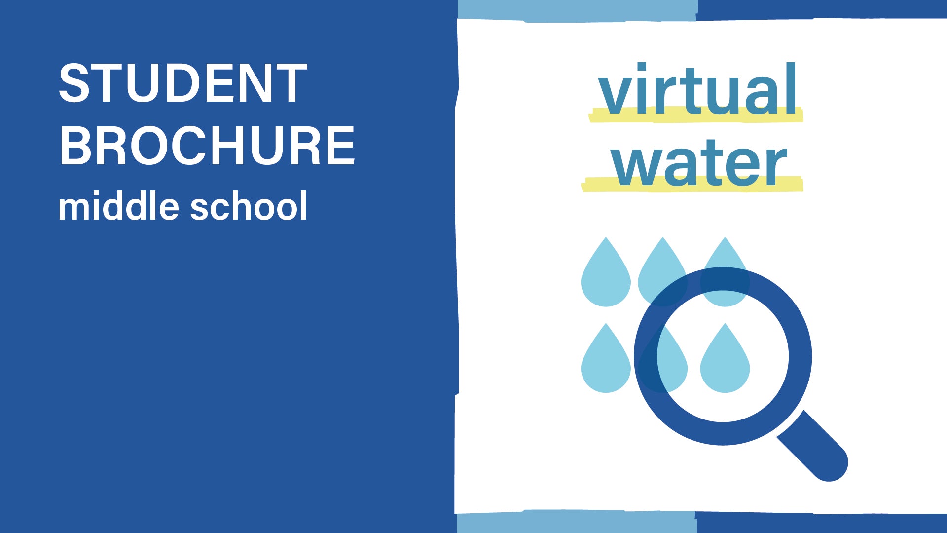 Virtual water and water waste - middle school