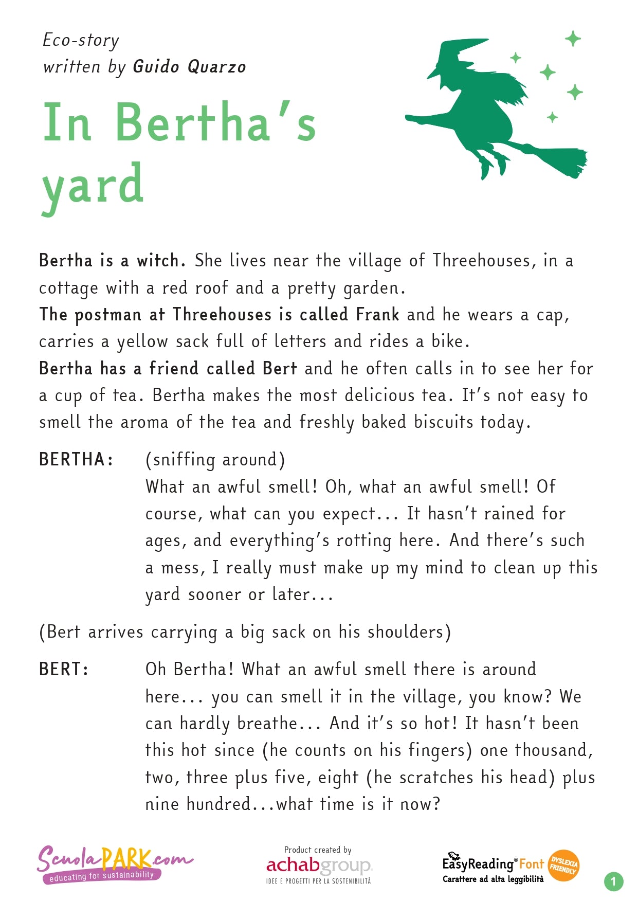 In Bertha's courtyard